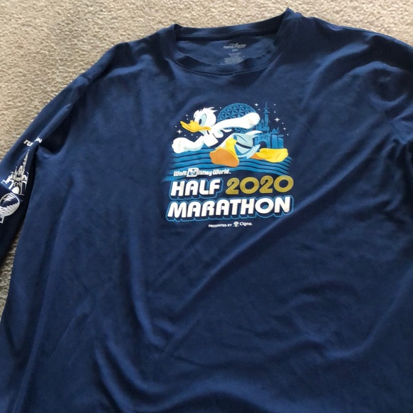 Run Disney half marathon tshirt long sleeve 2020 - Picture 1 of 2